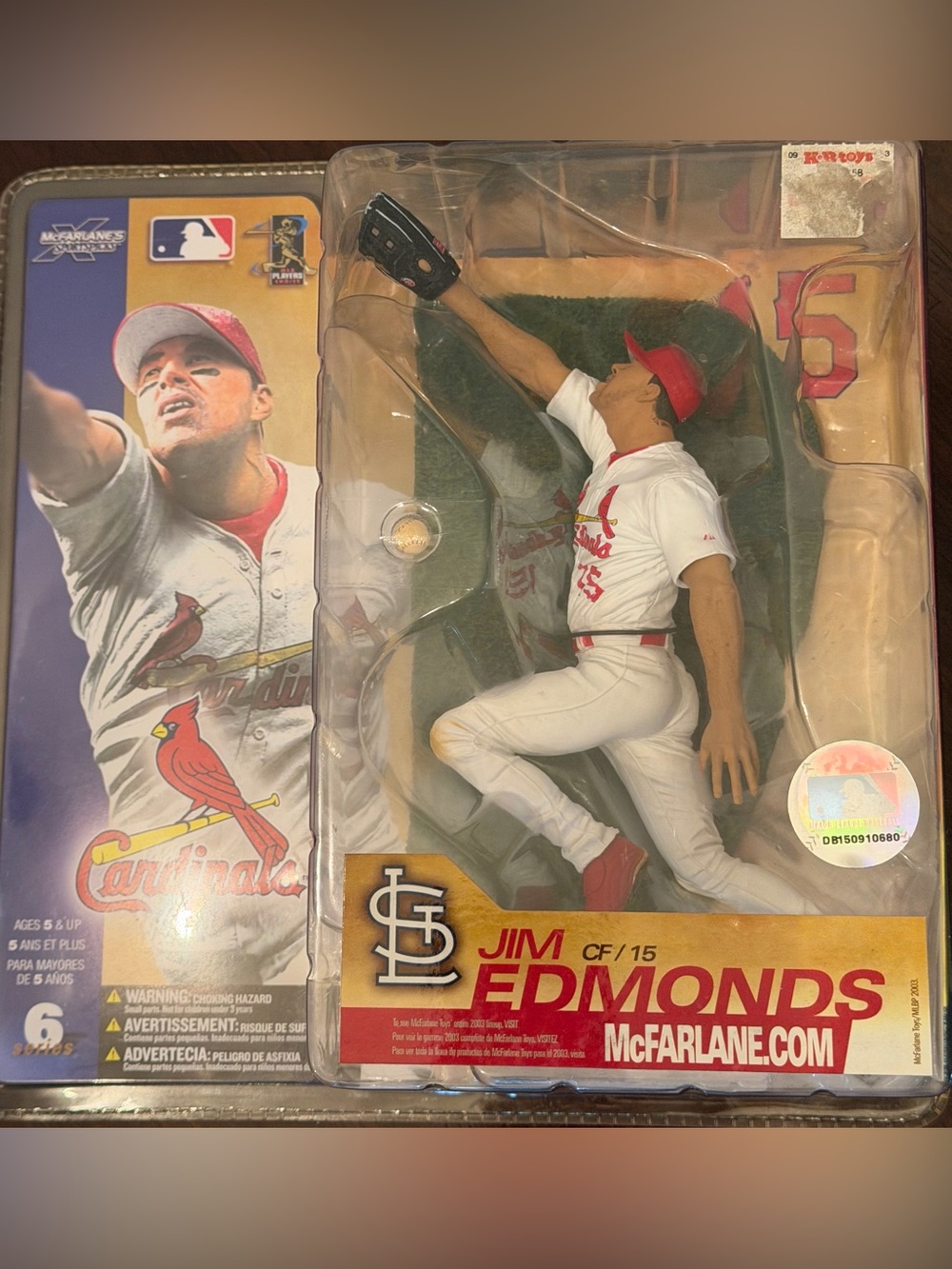 McFarlane Red & White St. Louis Cardinals Jim Edmonds Baseball Figure